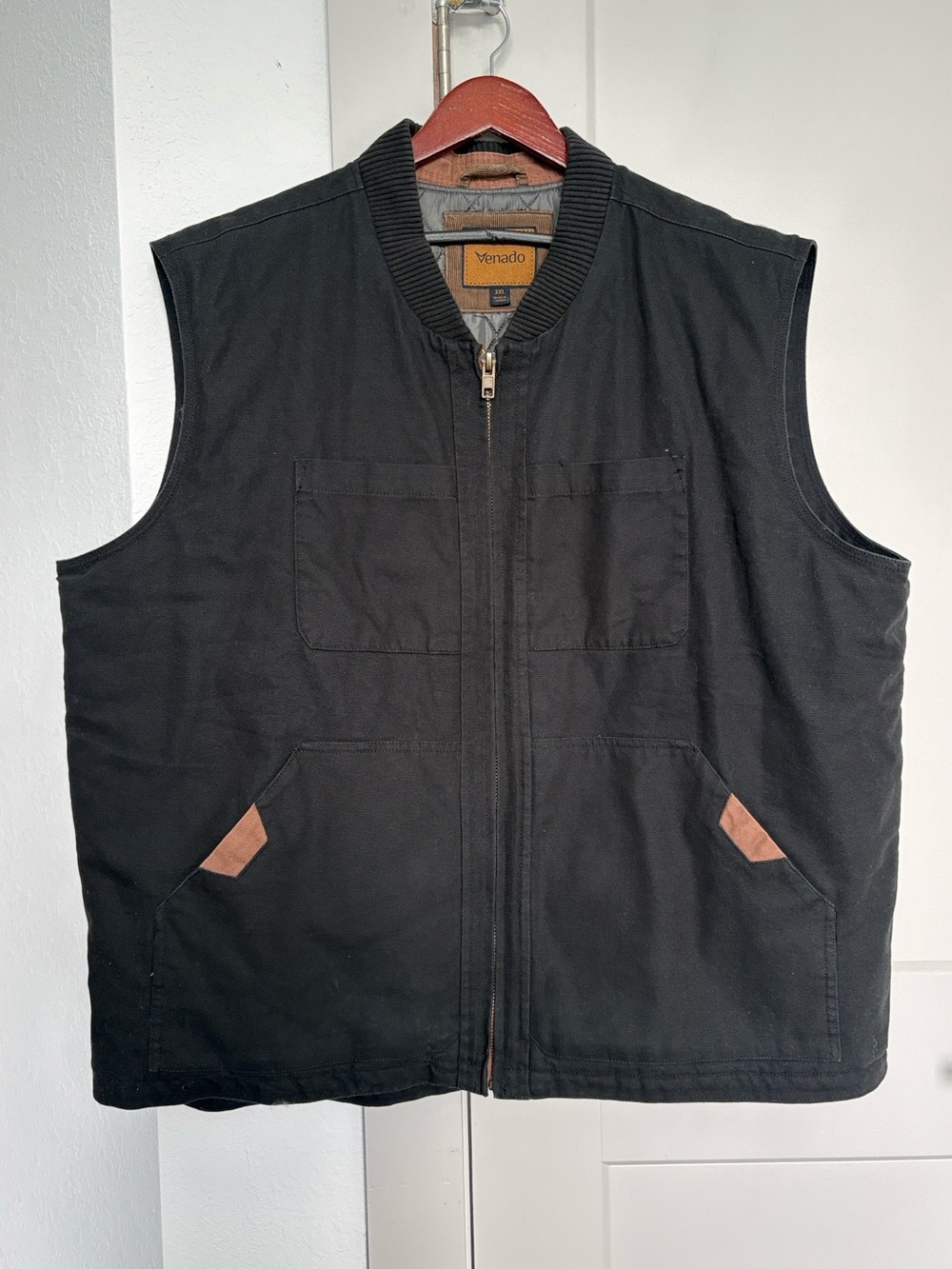 VENADO CONCEALED CARRY BLACK CANVAS VEST MENS 3XL